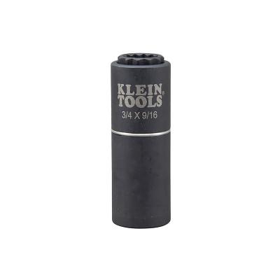 Klein Tools Impact Sockets, 1/2 in Dr, 3/4 in Long, 9/16 in Opening, 66001