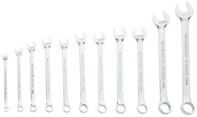 Klein Tools 11 Piece Metric Combination Wrench Sets, 12 Points, Metric, 68502