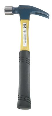 Klein Tools Straight Claw Hammer, Forged Steel, Straight Fiberglass Handle, 13 in, 1 3/4 lb, 808-16