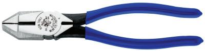 Klein Tools Square-Nose Side Cut Pliers, 8 1/2 in Length, 23/32 in Cut, Plastic-Dip Handle, D201-8
