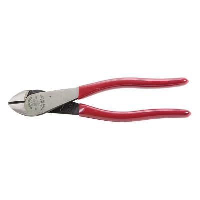 Klein Tools Diagonal-Cutting High-Leverage Pliers, 7 in L, Red Plastic-Dipped Handle, D228-7