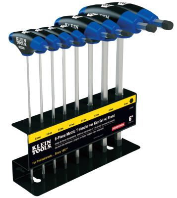 Klein Tools Journeyman T-Handle Hex Key Sets, 8 per set, Hex Tip, Inch, JTH68M