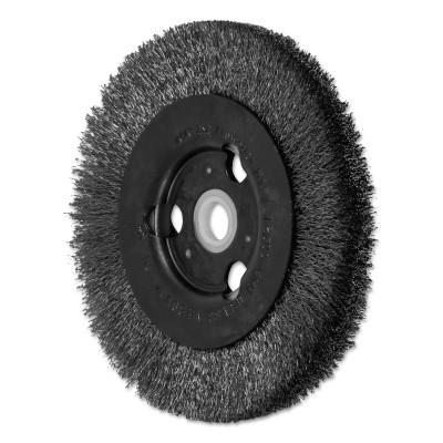 Advance Brush Narrow Crimped Wire Wheel Brush, 4 D x 1/2 W, .006 Stainless Steel, 12,500 rpm, 80344