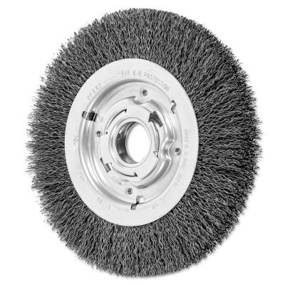 Advance Brush Medium Crimped Wire Wheel Brush, 8 D x 1 1/16 W, .014 Carbon Steel, 4,500 rpm, 81128