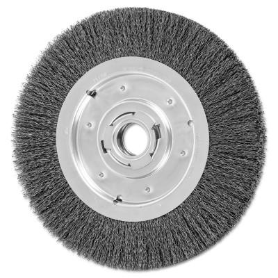 Advance Brush Medium Face Crimped Wire Wheel Brush, 10 D, .014 Carbon Steel Wire, 3,600 rpm, 81134