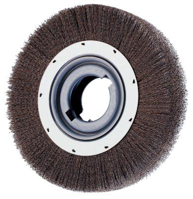 Advance Brush Wide Face Crimped Wire Wheel Brush, 12 D, .014 Carbon Steel Wire, 3,000 rpm, 81258