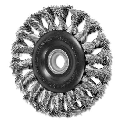 Advance Brush Standard Twist Knot Wheel, 3 in D, .014 in Stainless Steel, 25,000 rpm, 81801