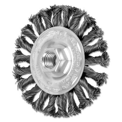 Advance Brush COMBITWIST® Cable Wheel, 4 in D x 3/8 in W, .02 in Carbon Steel, 20,000 rpm, 82388