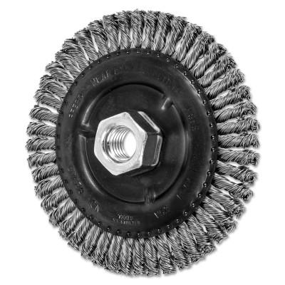 Advance Brush COMBITWIST® Stringer Wheel, 4 7/8 D x 3/16 W, Stainless Steel Wire, 5/8 in - 11, 82759