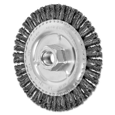 Advance Brush COMBITWIST® Stringer Wheel, 4 7/8 D x 3/16 W, Carbon Steel Wire, 5/8 in - 11, 82689