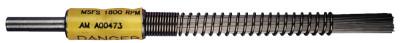 Advance Brush Specialty Coil Spring Brushes, Carbon Steel, 1,800 rpm, 1/2" x 0.014", 82944