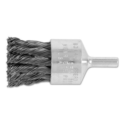 Advance Brush Straight Cup Knot End Brushes, Carbon Steel, 1" x 0.02", 83140