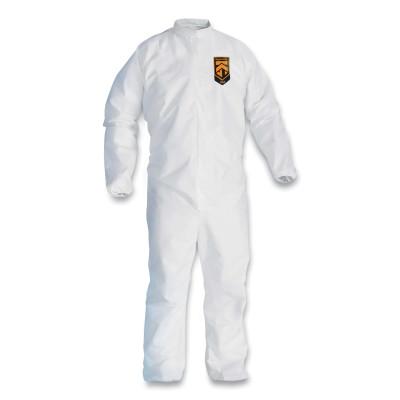 Kimberly-Clark Professional A45 Breathable Liquid & Particle Protection Elastic Wrist/Ankle Coveralls, White, 5XL to 6XL, Fr Zipper, 41498