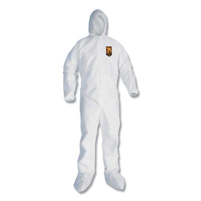 Kimberly-Clark Professional KLEENGUARD A20 Breathable Particle Protection Coveralls, 2XL, Hood/Boots, Zip, 49125
