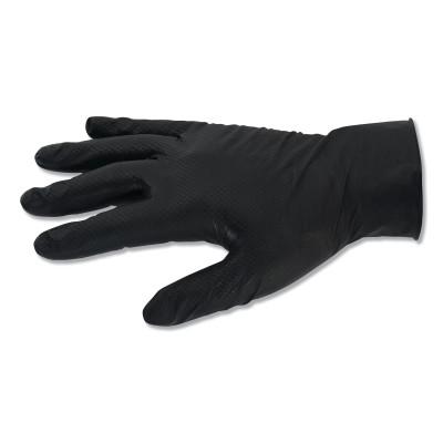 Kimberly-Clark Professional G10 Kraken Grip™ Nitrile Gloves, Fully Textured, Med/8, Black, 49276