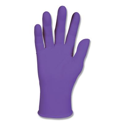 Kimberly-Clark Professional Purple Nitrile Exam Gloves, Beaded Cuff, Unlined, Small, 55081