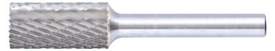 Pferd Carbide Cone/Pointed Bur Bit, 5/8"Dia. x 1 1/8"L Cut, 1/4" Shank, Diamond, 25253