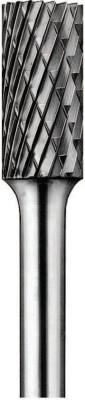 Pferd Carbide Cylindrical/Plain Bur Bit, 3/8"Dia. x 3/4"L Cut, 1/4" Shank, Alt Diamond, 24062