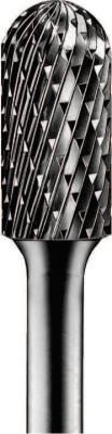 Pferd Carbide Cylindrical/Radius Bur Bit, 1/4"Dia.x5/8"L Cut, 1/4" Shank, Alt. Diamond, 24392