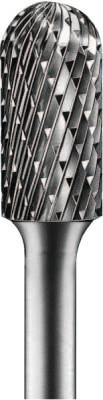 Pferd Carbide Cylindrical/Radius Bur Bit, 3/8"Dia.x3/4"L Cut, 1/4" Shank, Alt. Diamond, 24422