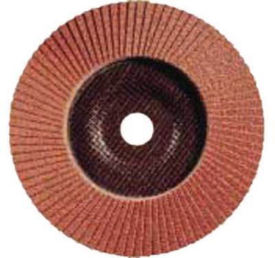 Pferd Type 27 POLIFAN SG Flap Discs, 4", 60 Grit, 5/8 Arbor, 15,300 rpm, Alum Ox (A), 62142