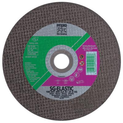 Pferd Cut-Off Wheel, 14 in Dia, 3/16 in Thick, 24 Grit Alum. Oxide/Silicon Blend, 64123