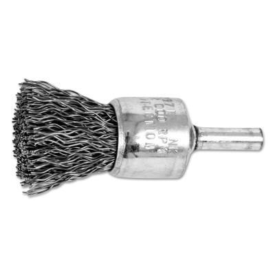 Advance Brush Standard Duty Crimped End Brushes, Carbon Steel, 20,000 rpm, 3/4" x 0.02", 82971