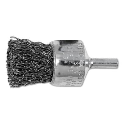 Advance Brush Standard Duty Crimped End Brushes, Carbon Steel, 20,000 rpm, 1" x 0.02", 82976