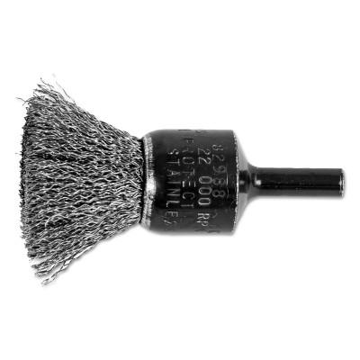 Advance Brush Standard Duty Crimped End Brushes, Stainless Steel, 20,000 rpm, 3/4" x 0.01", 82988