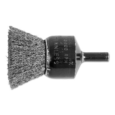 Advance Brush Standard Duty Crimped End Brush, Stainless Steel, 1 in x 0.006 in, 20000 RPM, 82991