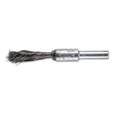 Advance Brush Singletwist Knot End Brushes, Carbon Steel, 20,000 rpm, 1/4" x 0.006", 83107