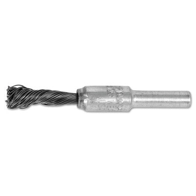 Advance Brush Singletwist Knot End Brushes, Carbon Steel, 20,000 rpm, 1/4" x 0.014", 83108
