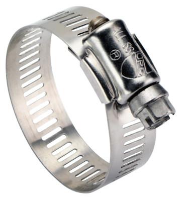 Ideal?? 64 Series Worm Drive Clamp, 5/8" Hose ID, 1/2"-1 1/16" Dia, Stnls Steel 201/301, 6410