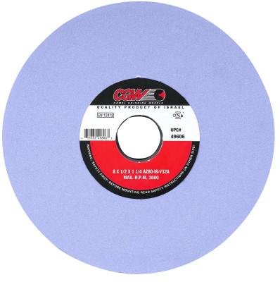 CGW Abrasives AZ Cool Blue Surface Grinding Wheels, Type 5, 7 X 1, 1 1/4" Arbor, 46, K, 34345
