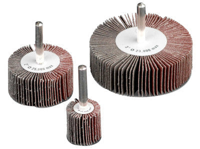 CGW Abrasives Flap Wheels, 1 1/2 in; 1 in x 1/2 in; 1 in, 60; 320 Grit, 39915