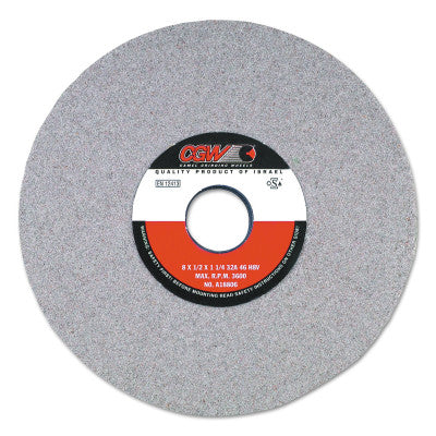CGW Abrasives Centerless Grinding Wheels, 32A, Type 1, 8 X 1/2, 1 1/4" Arbor, 46, H, 37707