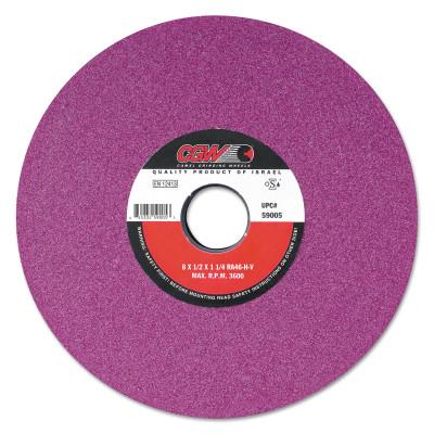 CGW Abrasives Ruby Surface Grinding Wheels, R/2-7 1/2 x 1/2,, 12 X 2, 5" Arbor, 46, J, 59020