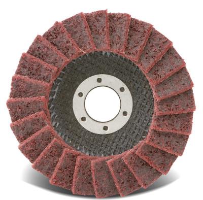 CGW Abrasives Flap Discs, Surface Conditioning, T27, 4 1/2", Medium, 5/8-11 Arbor, 13,300 rpm, 70123