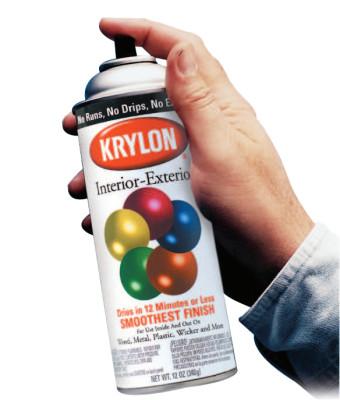 Krylon® Industrial Interior/Exterior Industrial Maintenance Paints, 12oz Aerosol, Semi-Gloss White, K01508A07