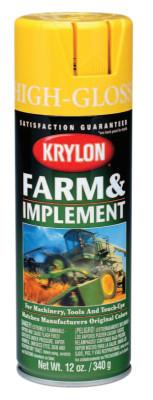 Krylon® Industrial Farm and Implement Enamel Paint, 12 oz, Kubota Orange, High Gloss, K01946000