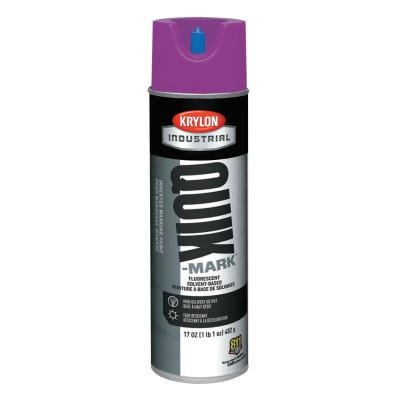 Krylon?? Industrial Quik-Markƒ?› Fluorescent Inverted Marking Paint, 17 oz, Flrscnt Purple, A03615007