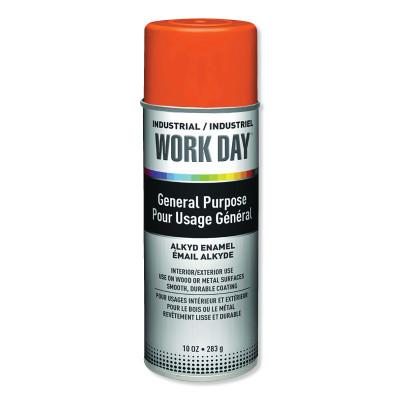 Krylon?? Industrial Industrial Work Dayƒ?› Enamel Paint, 16 oz Aerosol Can, Orange, A04413007