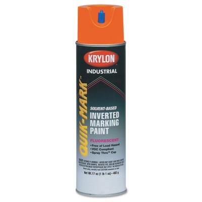 Krylon?? Industrial Quik-Markƒ?› Fluorescent Inverted Marking Paint, 17oz, Red/Orange, AT3701007