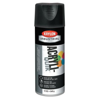 Krylon® Industrial Interior/Exterior Industrial Maintenance Paint, 12 oz Aerosol, Ultra-Flat Black, K01602A07