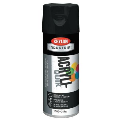 Krylon® Industrial Interior/Exterior Industrial Maintenance Paint, 12oz Aerosol, Semi-Flat Black, K01613A07