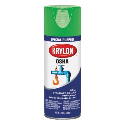 Krylon® Industrial OSHA Paints, 12 oz Aerosol Can, Safety Green (OSHA), K02012777