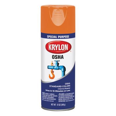 Krylon® Industrial OSHA Paints, 12 oz Aerosol Can, Safety Orange, K02410777