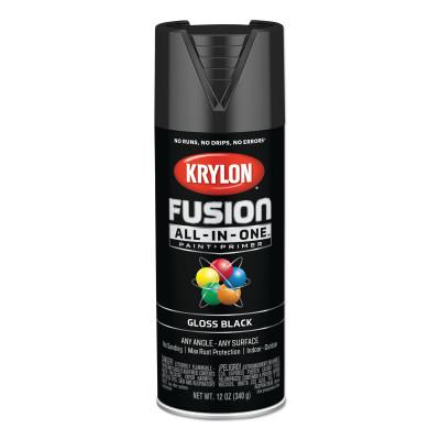 Krylon® Industrial Fusion All-in-One™ Paint + Primer, 12 oz, Black, Gloss, K02702007