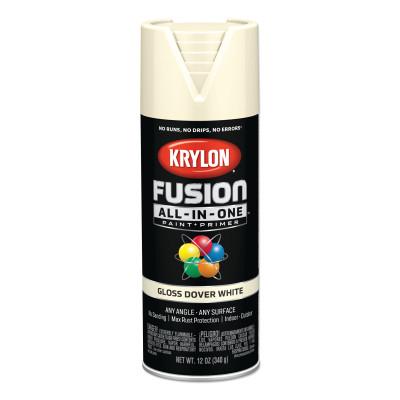 Krylon® Industrial Fusion All-in-One™ Paint + Primer, 12 oz, White Dover, Gloss, K02706007