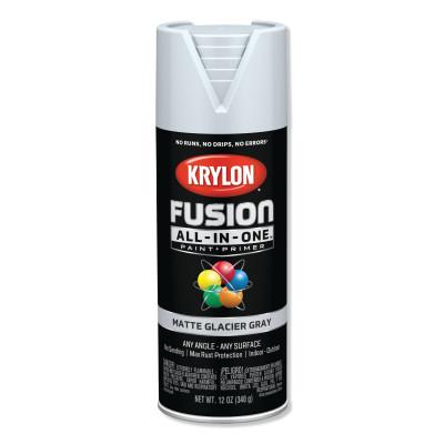 Krylon® Industrial Fusion All-in-One™ Paint + Primer, 12 oz, Glacier Gray, Matte, K02757007